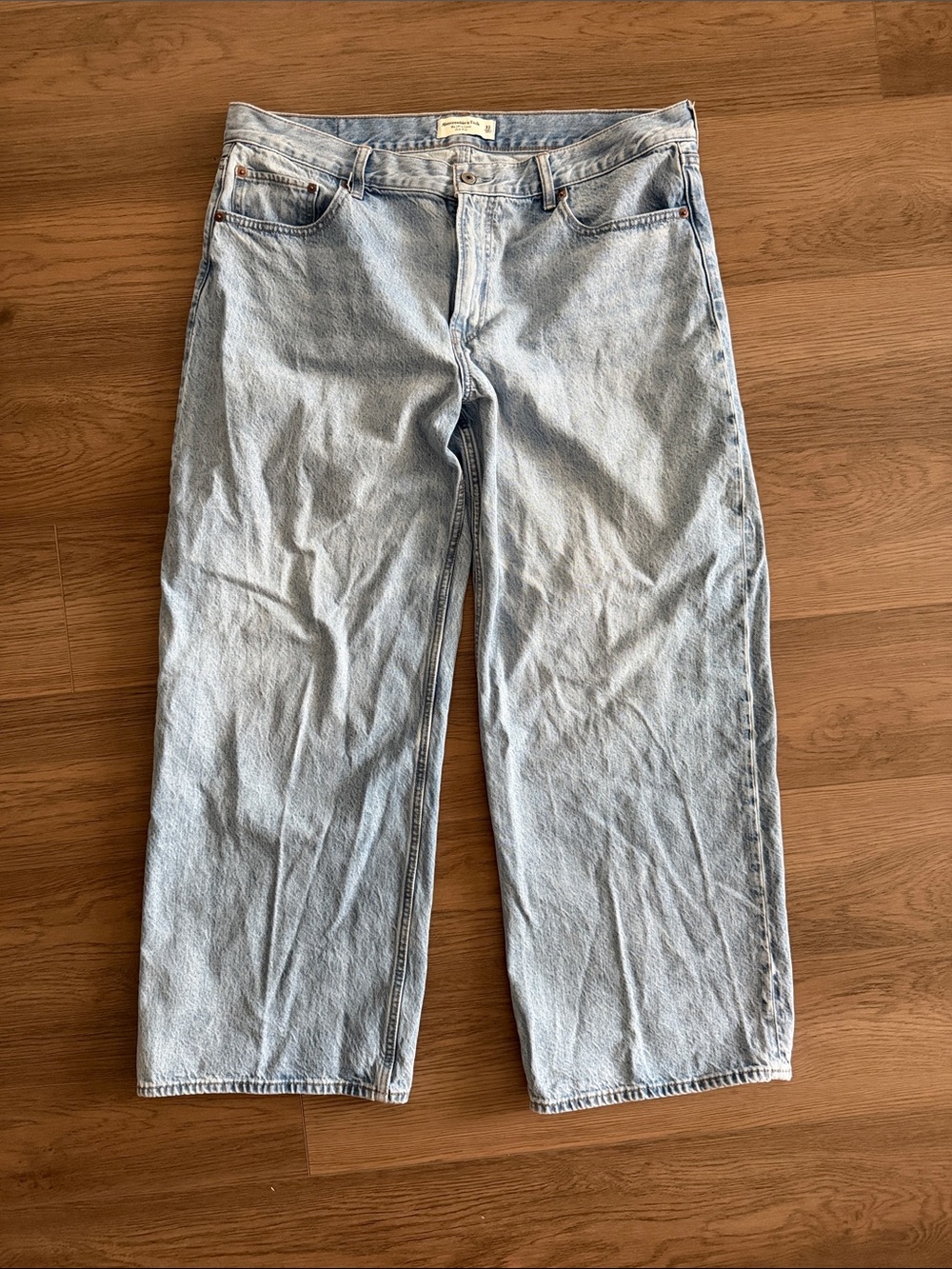 Abercrombie & Fitch Light Blue Wide Leg Jeans